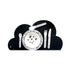 AussieSuperStore Homeware Supplies Food Grade Silicone Slip Resistant Cloud Placemat Food Silicone Slip Resistant Cloud Placemat for Baby/Kid/Children CBCLOUDMATBLK